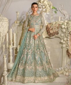 Elegant Luxury Work Unstitched Wedding Partywear Frock Maxi Dress Nikha Walima Engagement Mehndi Mayon Dress