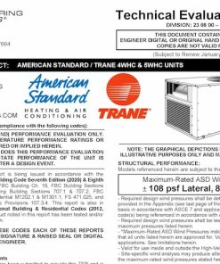 American Standard / Trane: 4WHC And 5WHC Package Units