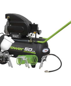 50L Direct Drive Air Compressor 2hp with 4pc Air Accessory Kit