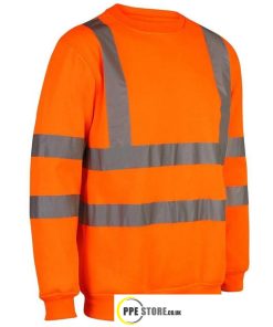 Beeswift BSSENOR Hi-Vis Orange Rail Spec Sweatshirt