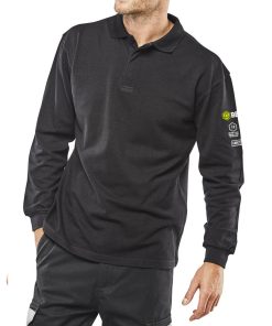 Beeswift CARC1 Navy Blue Arc Flash Polo Shirt