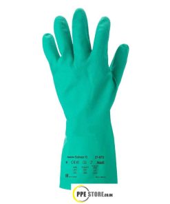 Ansell Solvex 37-675 Nitrile Gauntlet/Gloves Green