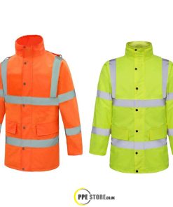 High-Visibility Waterproof Full Appendix Padded Coat