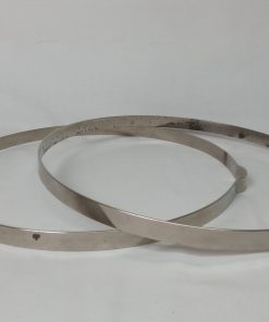 Slingerland 1950s 14″ Stick Chopper Snare Drum Hoops – Nickel