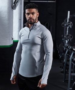 JC030 Cool Flex long half-zip top