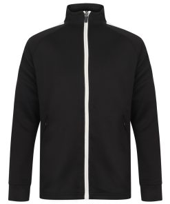 BA873 Children’s black White knitted tracksuit top