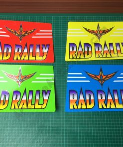 Sega Rad Rally original seat back stickers *NEW*