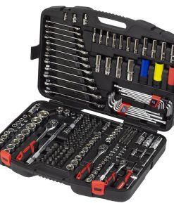 Socket Tool Set; 1/4”, 3/8”, 1/2” (218-Piece)