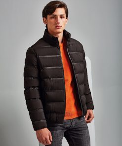 TS029 Welded black padded jacket