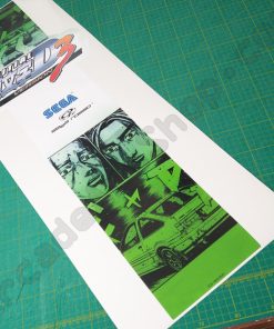 Initial-D 3 Seat Back Decal (UK cabinet) TOS-1603-BUK