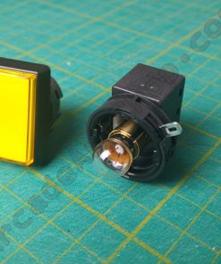 Yellow illuminated rectangular push button Sega *NEW* 509-5561-Y