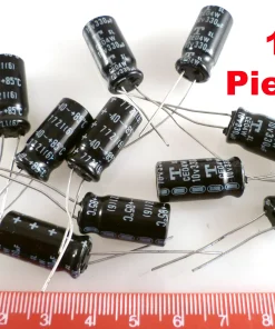 TE CE04W Electrolytic Capacitor 330uF 10v 85’C 10 Pieces OL0153A