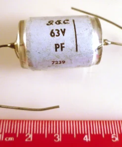 GEC Polystyrene Axial Capacitor 240000pF 63Vdc 2% Milspec 1972 OM0929Y