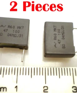Arcotronics R60EF3470AA30K Film Capacitor 0.47uF 100Vdc 10% 2 Pieces MBD002O