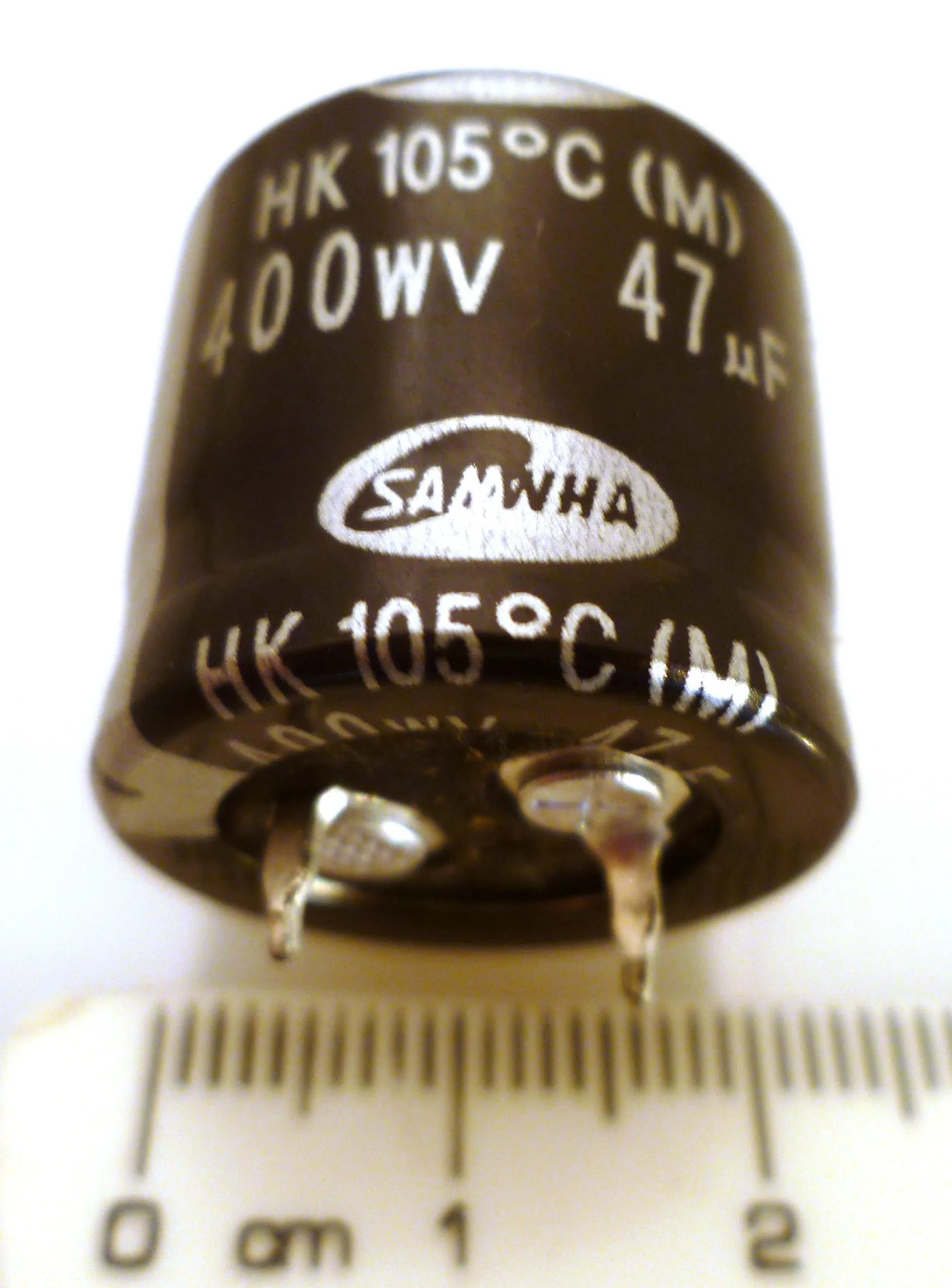 Samwha HK Series Electrolytic Capacitor 400V 47uf 105’C OL0091