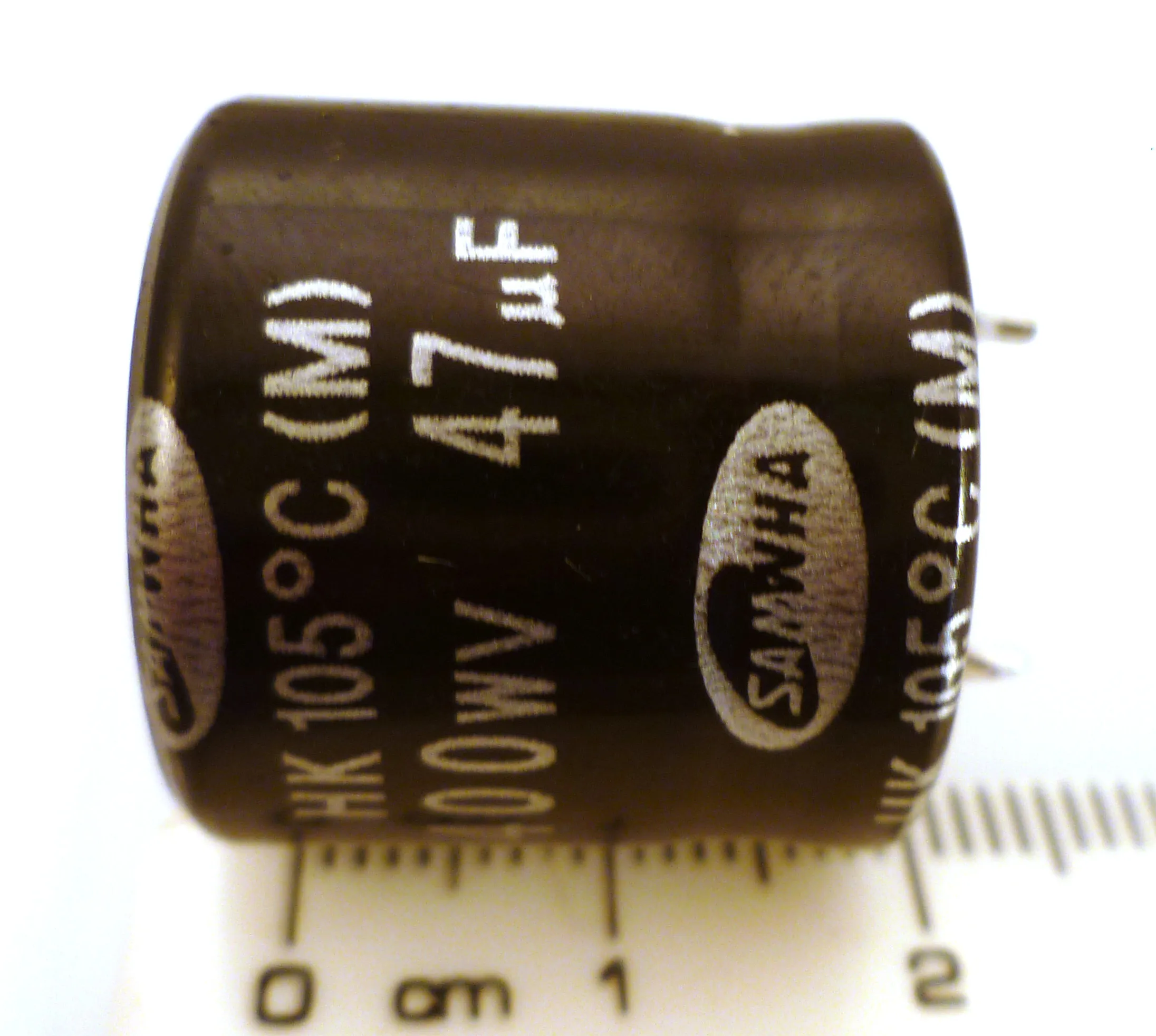 Samwha HK Series Electrolytic Capacitor 400V 47uf 105’C OL0091 - Image 3