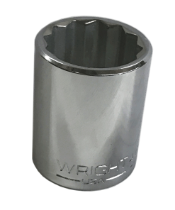 7/16″ – 12 POINT 1/2″ DRIVE STANDARD SOCKET – WRIGHT #4114