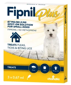 Fipnil Plus Spot-On Solution for Small Dogs (3 Pipettes)