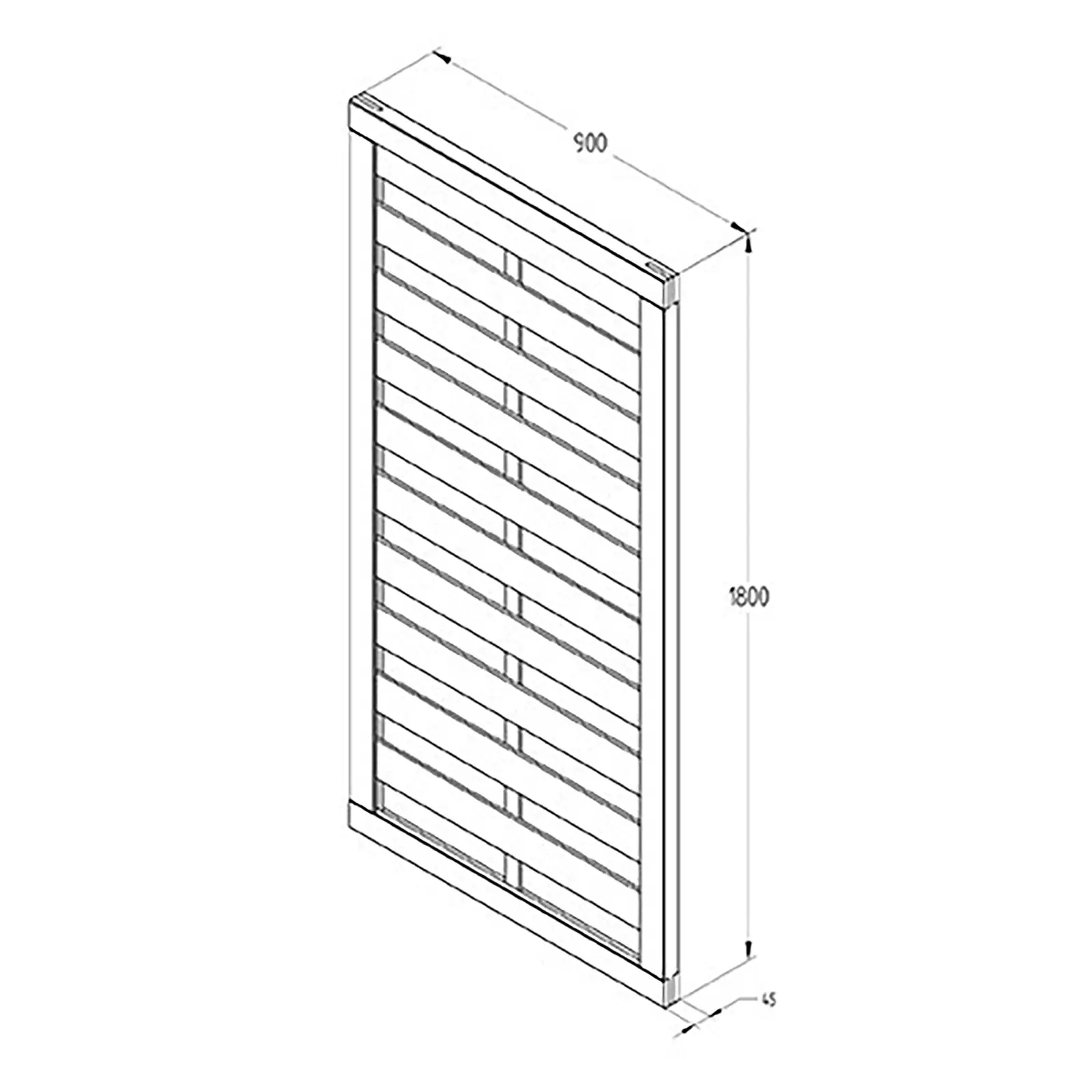 Europa Plain Gate 6ft (1.80m high) Strong and Secure - Image 3
