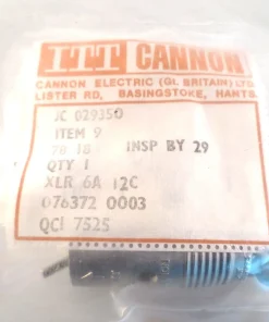 Genuine ITT Cannon XLR 6 12C 6 Pin Male XLR Cable Mount Plug OM0912F