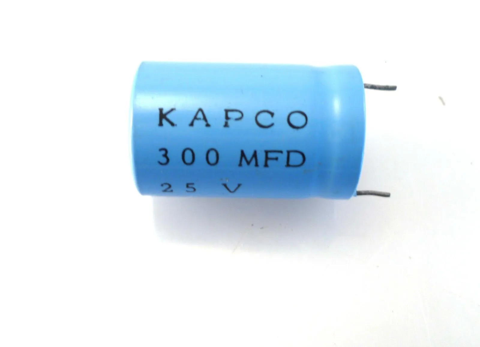 KAPCO Electrolytic Capacitor 300uF 25V 25x16mm Pitch 12mm OL0439A - Image 2