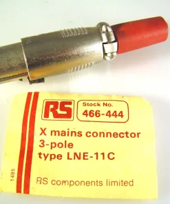 RS 466-444 Connector LNE-11C 3 Pole Latching X Mains Connector OM510B