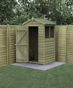 Forest 4 x 3 4Life Overlap Apex Garden Shed