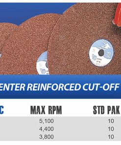 16″ x 3/32″ x 1″ Hub – 36 Grit A36TBC – #5G11 (10 per box)