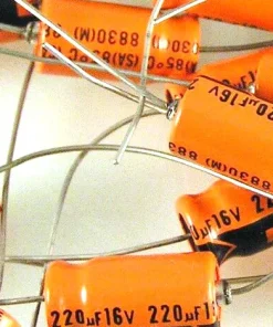 Keltron SA Electrolytic Capacitor Axial 16V 220uF 85’C 10 Pieces OL0524D