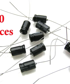 Axial Electrolytic Capacitor 25v 100uF 85’C 10 Pieces OL0064