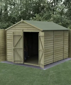 Forest 10 x 8 4Life Overlap Apex Garden Shed